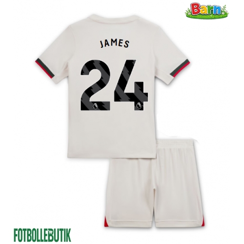 Chelsea Reece James #24 Bortaställ Barn 2025-26 Kortärmad (+ Korta byxor)